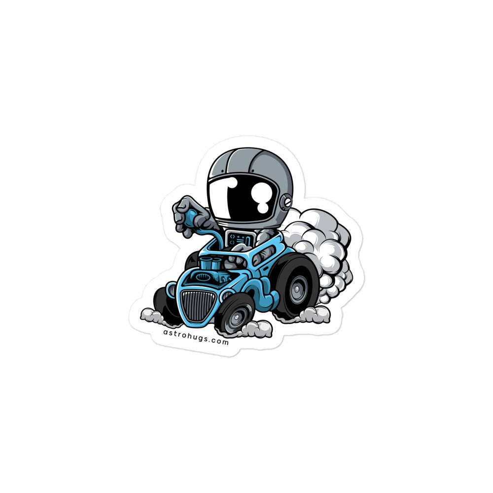 Astronaut Hotrod - Bubble-free stickers - 3 x 3