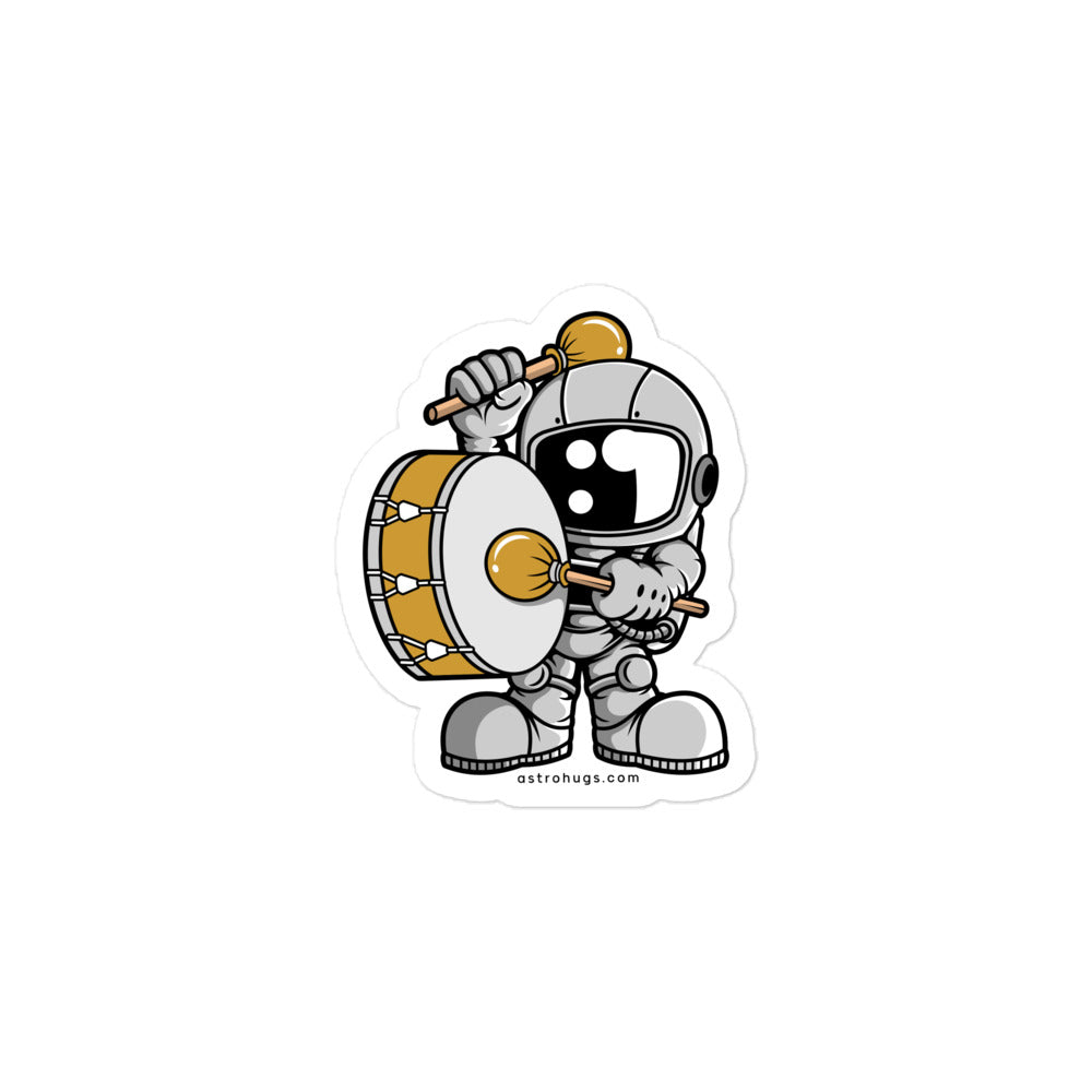 Astronaut Marching Band - Bubble-free stickers - 3 x 3