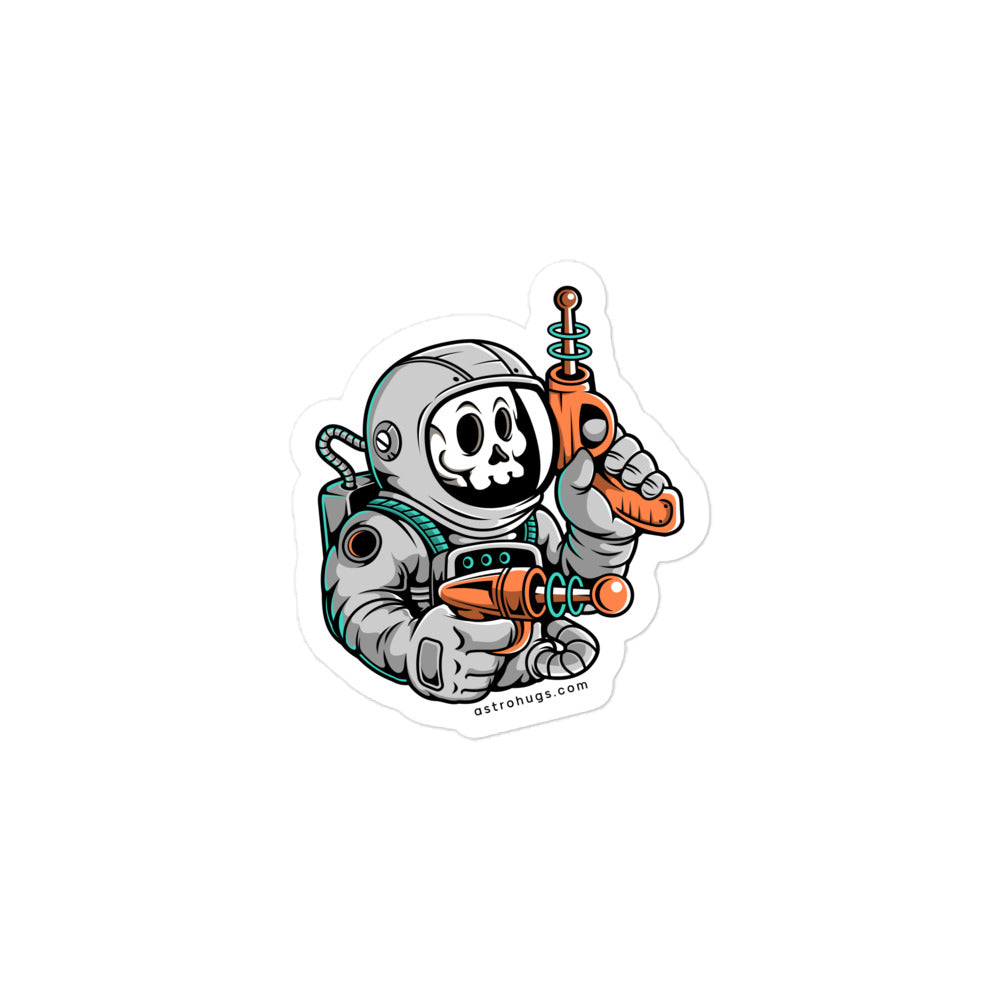 Astronaut Ray Gun - Bubble-free stickers - 3 x 3