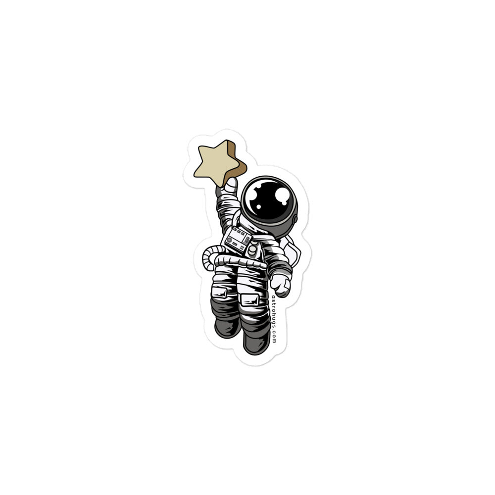 Astronaut Reach the Star - Bubble-free stickers - 3 x 3