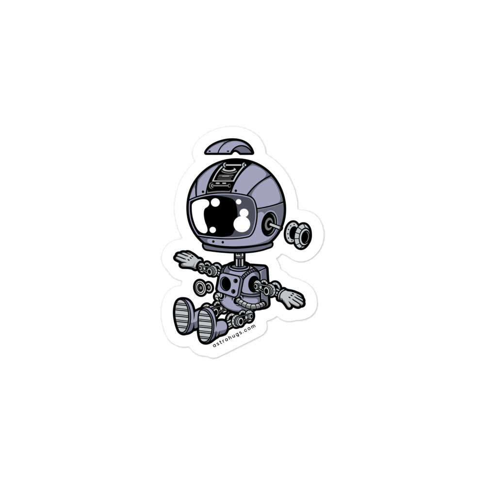 Astronaut Robot - Bubble-free stickers - 3 x 3