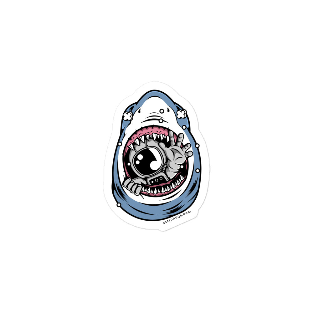 Astronaut Shark - Bubble-free stickers - 3 x 3