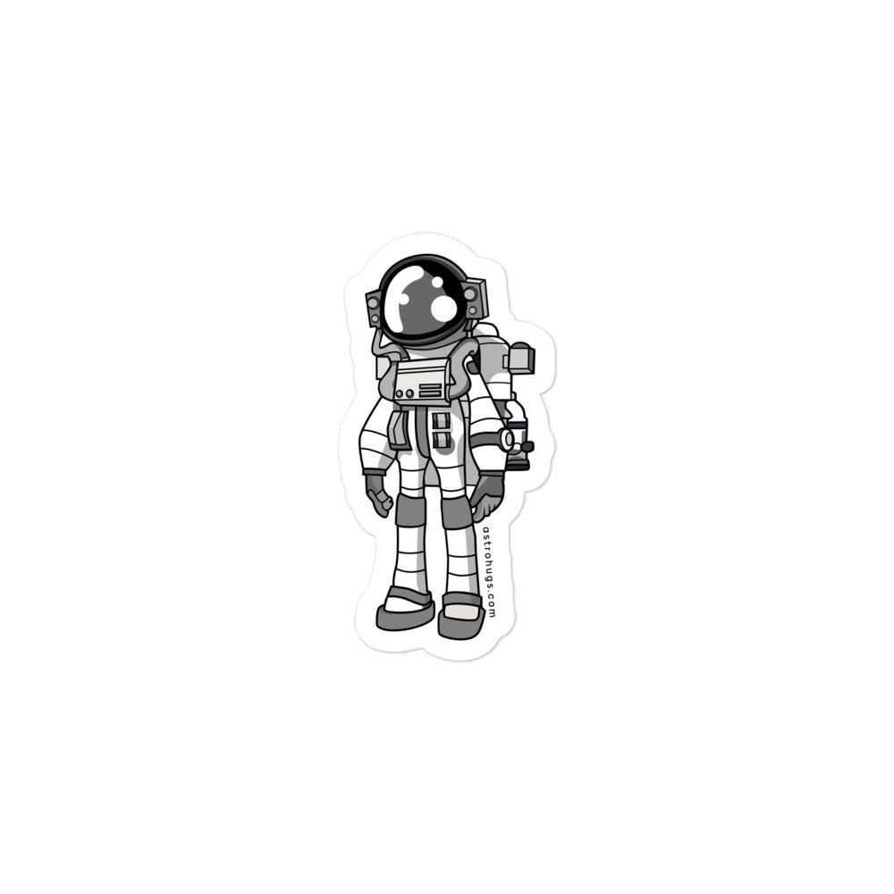 Astronaut Stand - Bubble-free stickers - 3 x 3