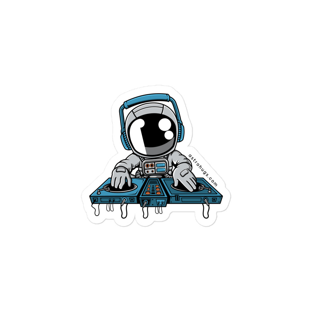 Astronaut Turntable - Bubble-free stickers - 3 x 3