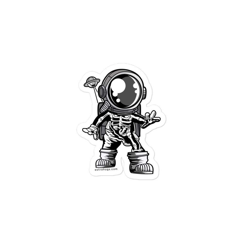 Astronaut Space Skeleton - Bubble-free stickers - 3 x 3