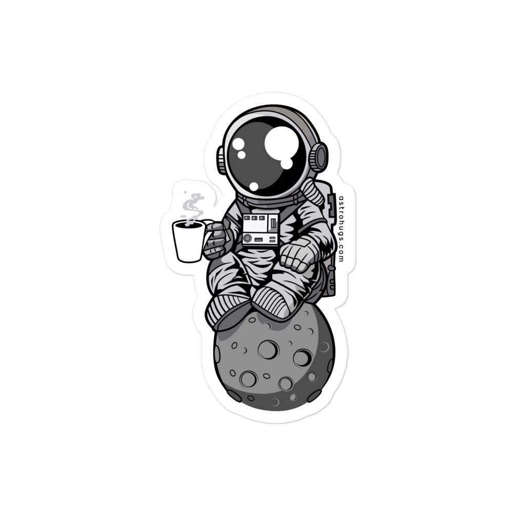 Astronaut Coffee - Bubble-free stickers - 4 x 4