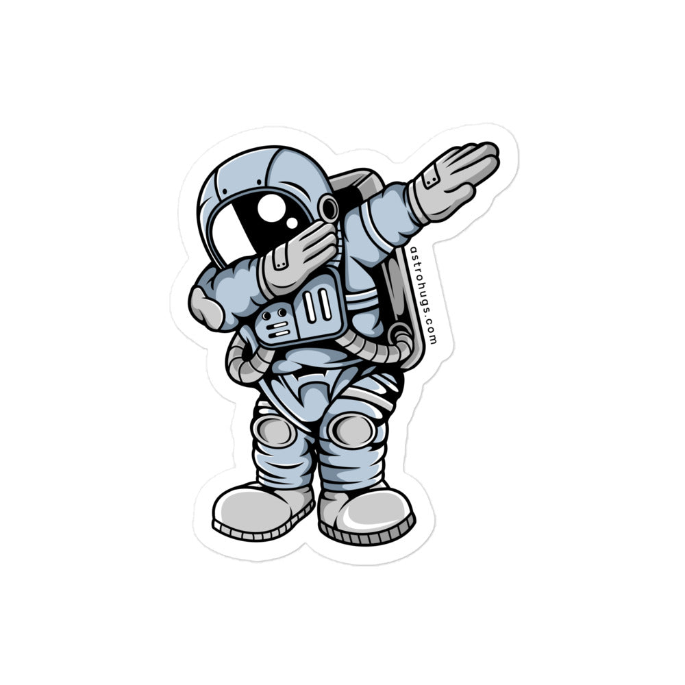 Astronaut Dab - Bubble-free stickers - 4 x 4