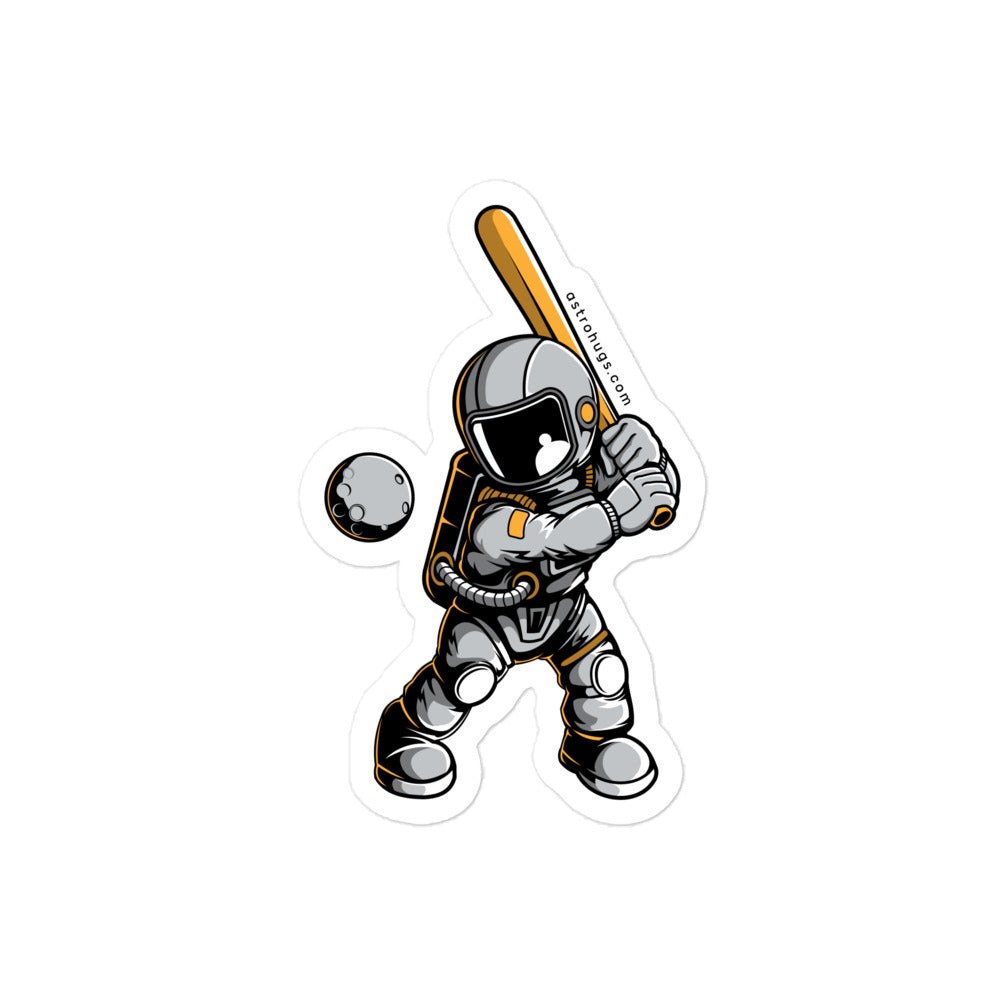 Astronaut Baseball - Bubble-free stickers - 4 x 4