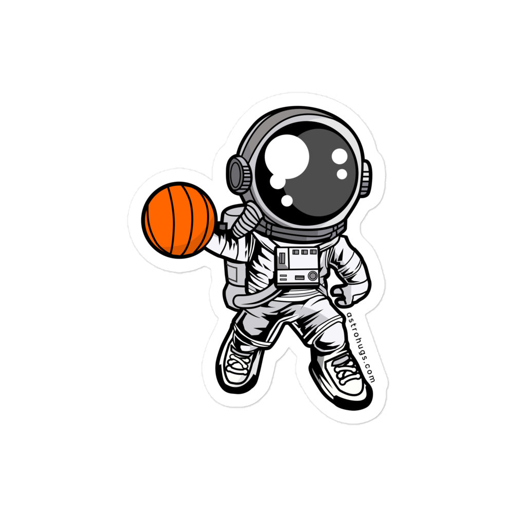 Astronaut Basketball - Bubble-free stickers - 4 x 4