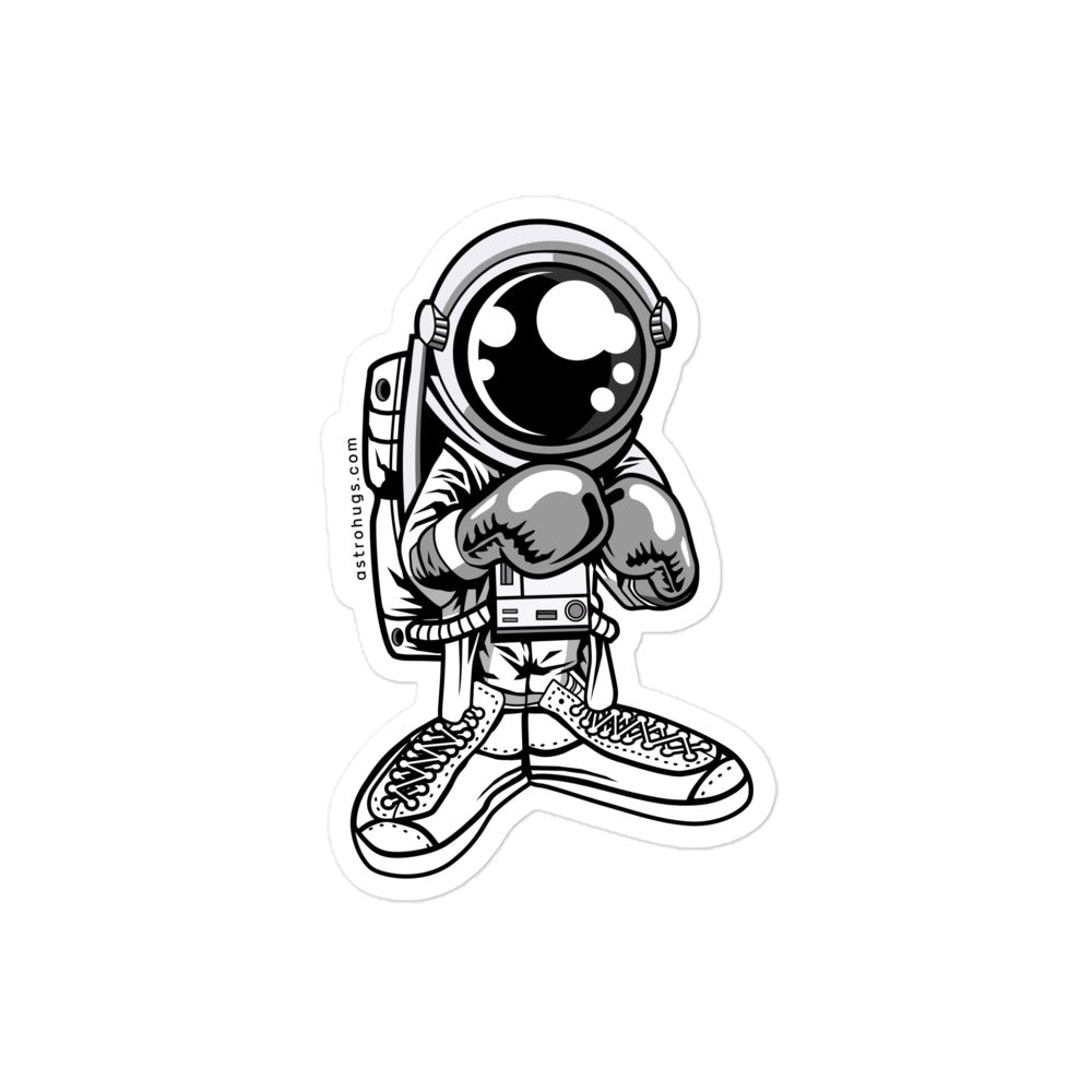 Astronaut Boxer - Bubble-free stickers - 4 x 4