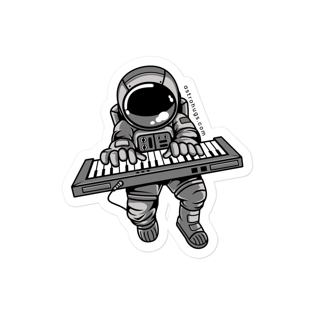 Astronaut Keyboard 2 - Bubble-free stickers - 4 x 4