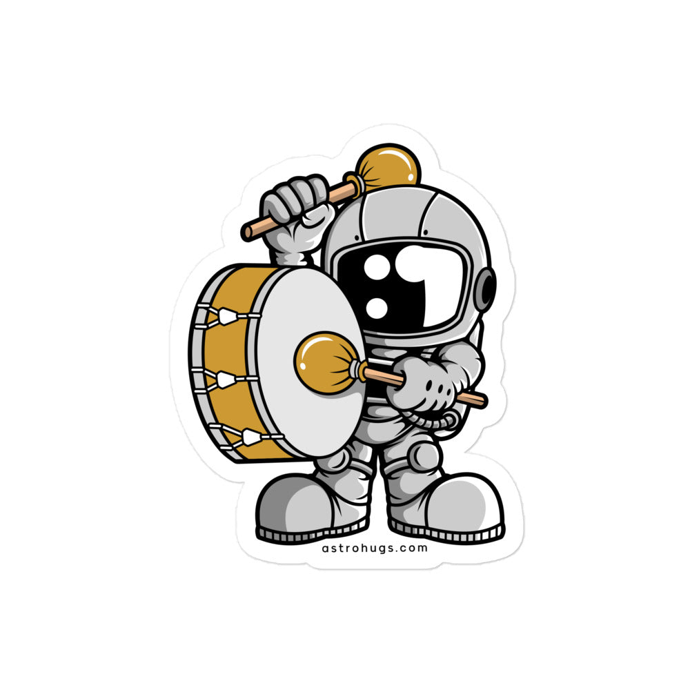 Astronaut Marching Band - Bubble-free stickers - 4 x 4