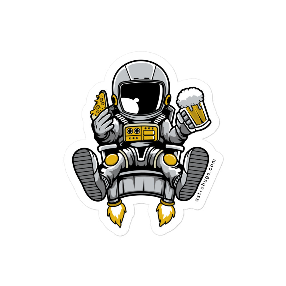 Astronaut Relax - Bubble-free stickers - 4 x 4