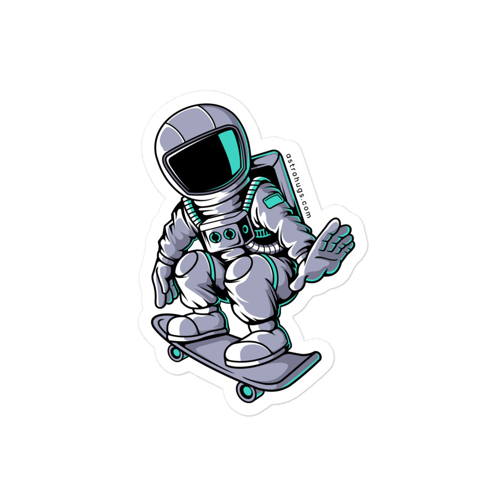 Astronaut Skater - Bubble-free stickers - 4 x 4