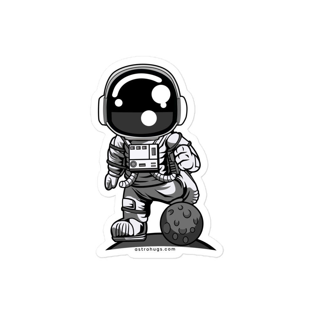 Astronaut Soccer - Bubble-free stickers - 4 x 4