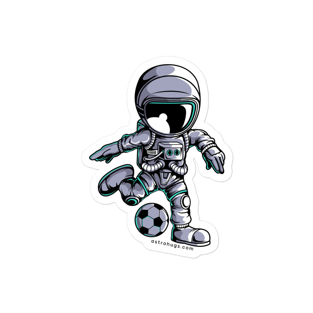 Astronaut Soccer 2 - Bubble-free stickers - 4 x 4