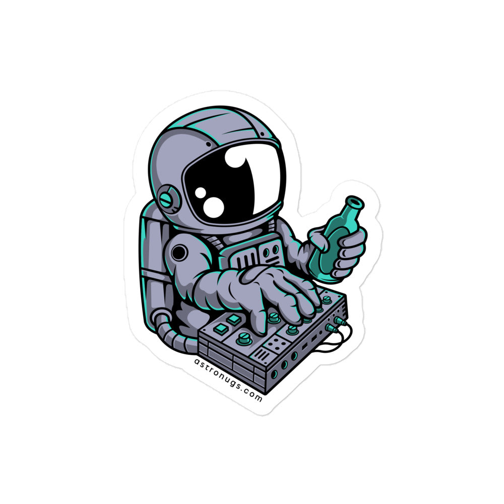 Astronaut Synth - Bubble-free stickers - 4 x 4