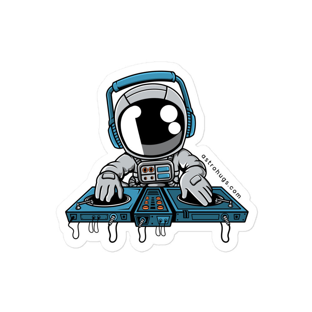 Astronaut Turntable - Bubble-free stickers - 4 x 4