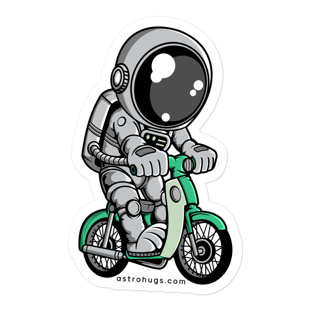 Astronaut Classic Motorbike - Bubble-free stickers - 5.5 x 5.5