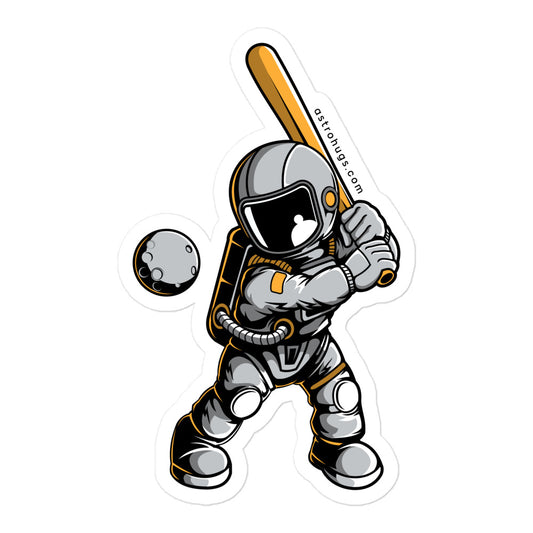 Astronaut Baseball - Bubble-free stickers - 5.5 x 5.5