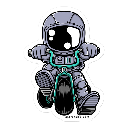 Astronaut Biker - Bubble-free stickers - 5.5 x 5.5