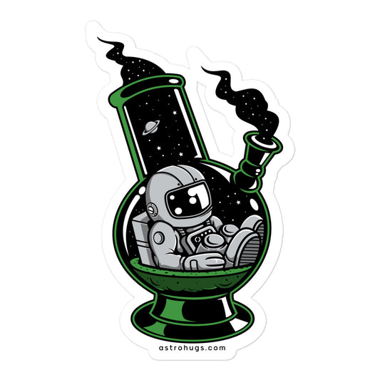 Astronaut Bong - Bubble-free stickers - 5.5 x 5.5