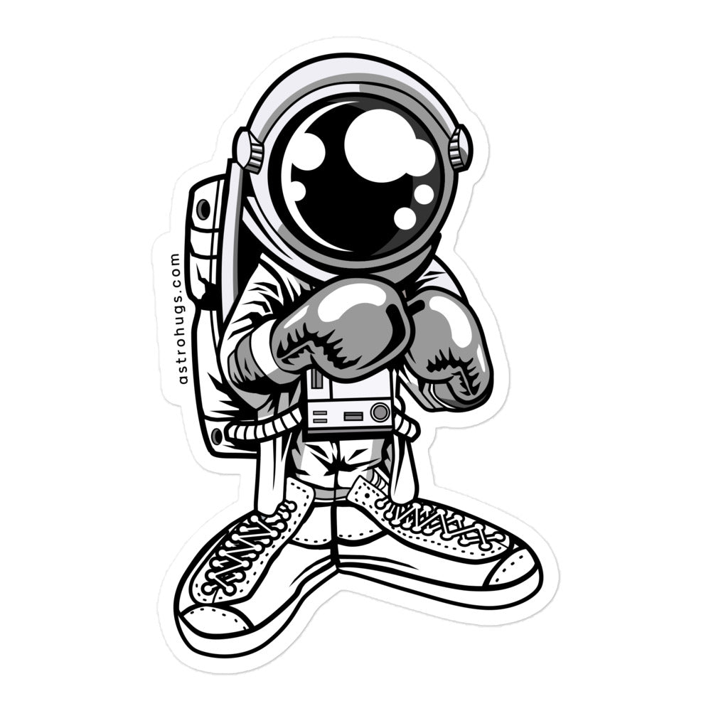 Astronaut Boxer - Bubble-free stickers - 5.5 x 5.5