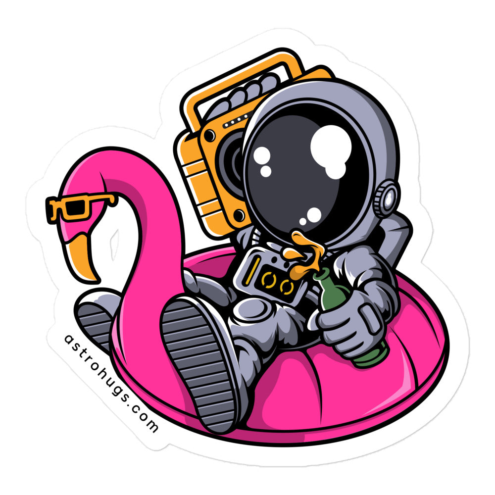 Astronaut Floaties Balloon - Bubble-free stickers - 5.5 x 5.5