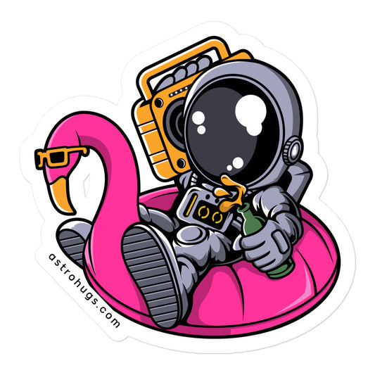 Astronaut Floaties Balloon - Bubble-free stickers - 5.5 x 5.5