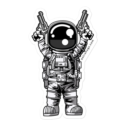 Astronaut Gun - Bubble-free stickers - 5.5 x 5.5