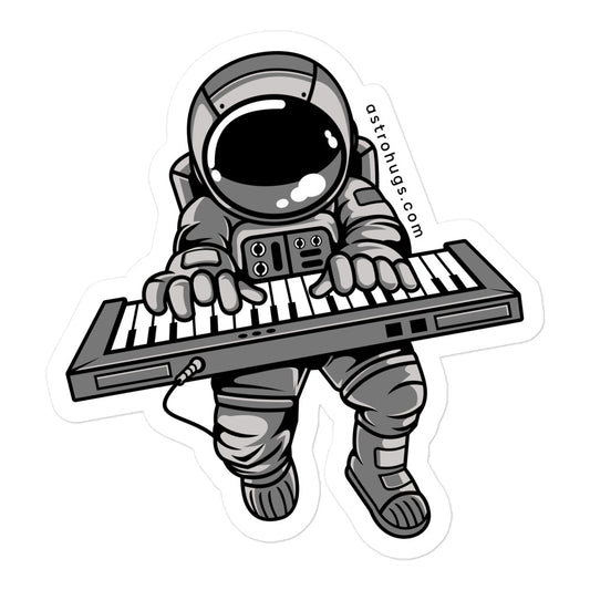 Astronaut Keyboard 2 - Bubble-free stickers - 5.5 x 5.5