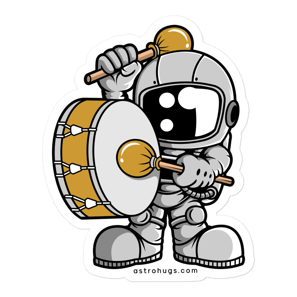 Astronaut Marching Band - Bubble-free stickers - 5.5 x 5.5