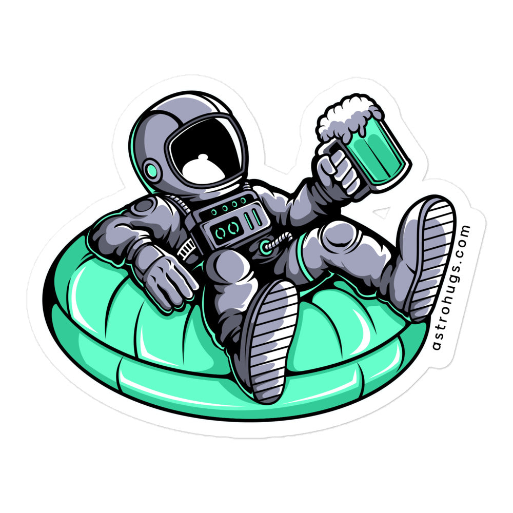 Astronaut Pool Float - Bubble-free stickers - 5.5 x 5.5