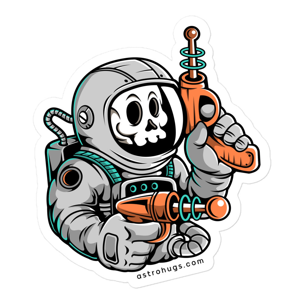 Astronaut Ray Gun - Bubble-free stickers - 5.5 x 5.5