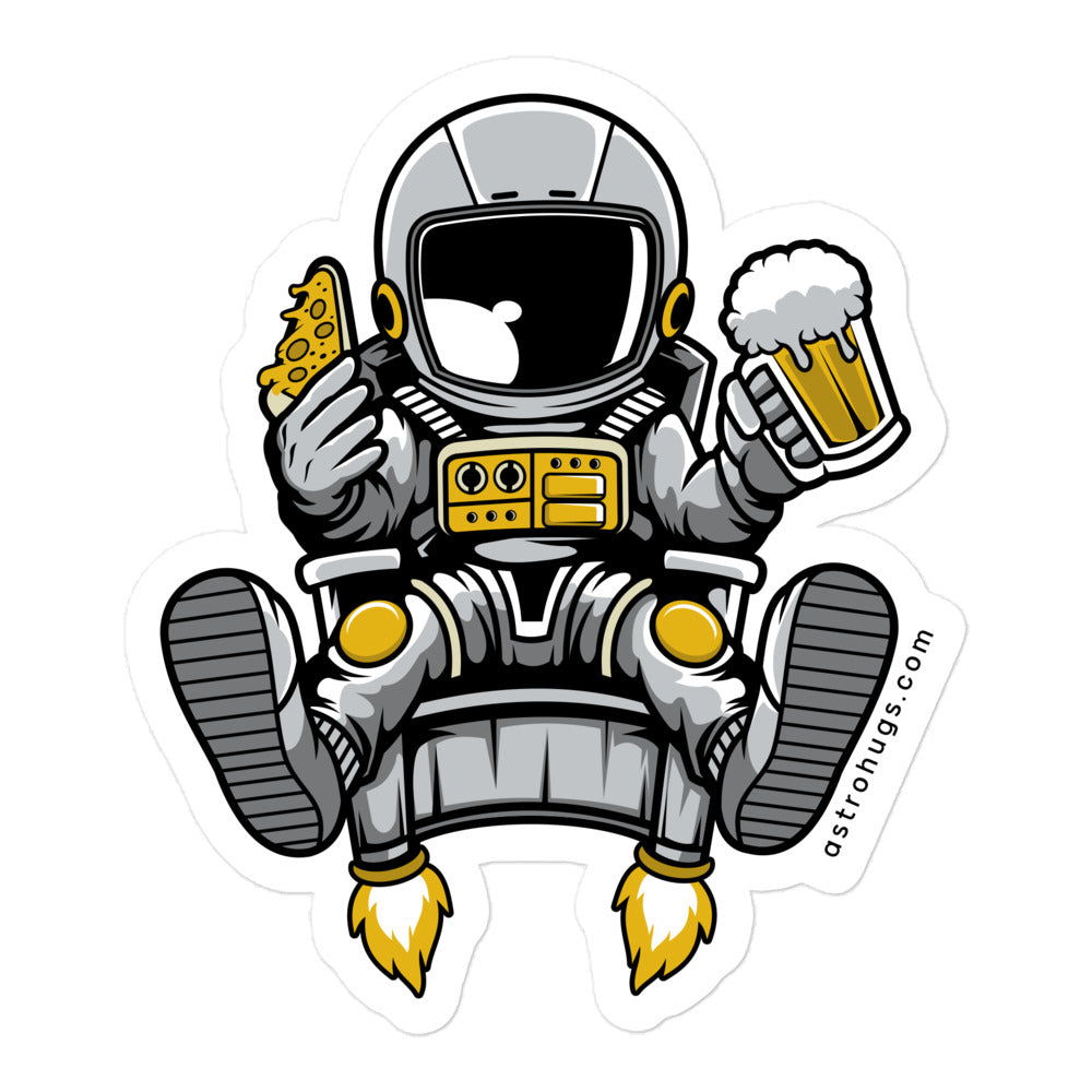 Astronaut Relax - Bubble-free stickers - 5.5 x 5.5