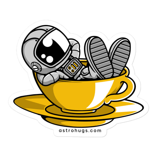 Astronaut Relax 2 - Bubble-free stickers - 5.5 x 5.5