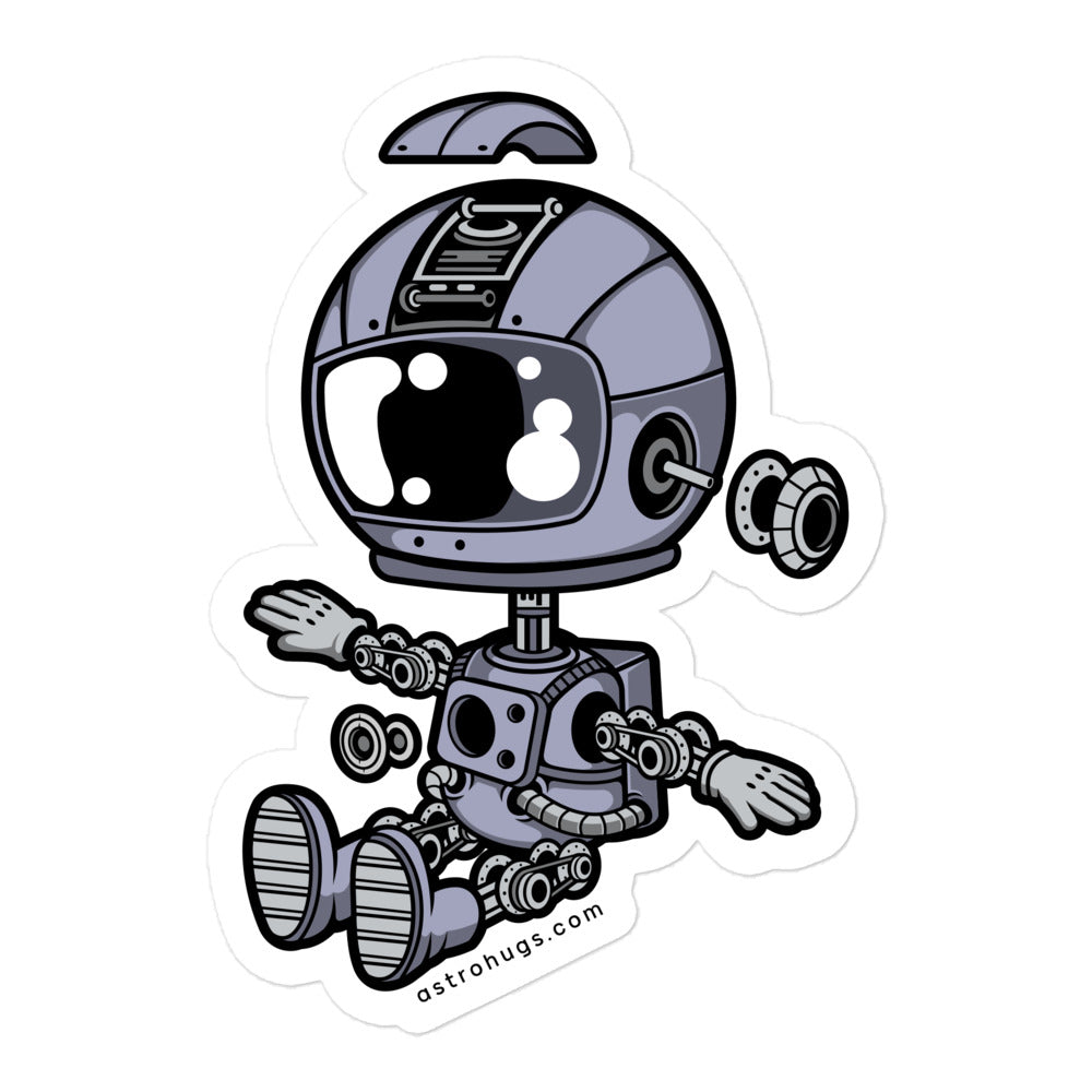 Astronaut Robot - Bubble-free stickers - 5.5 x 5.5