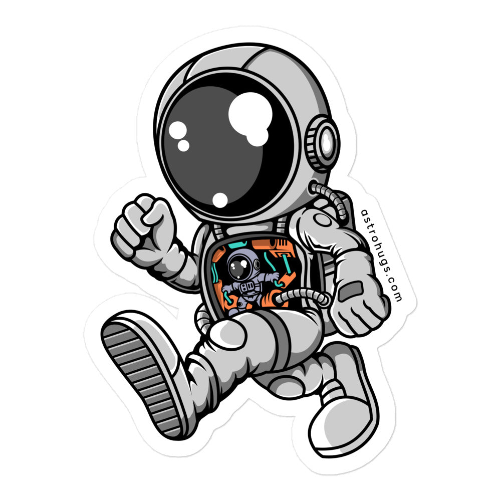 Astronaut Robotic Machine - Bubble-free stickers - 5.5 x 5.5