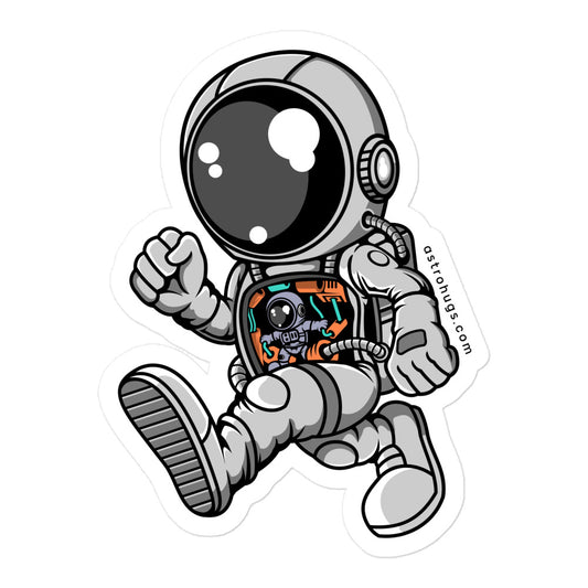 Astronaut Robotic Machine - Bubble-free stickers - 5.5 x 5.5