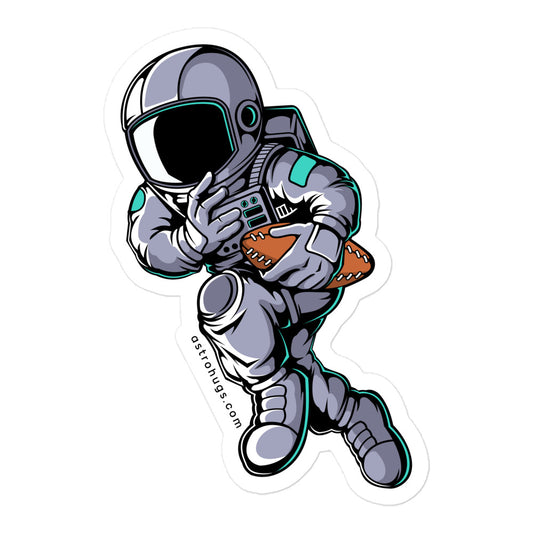 Astronaut Rugby - Bubble-free stickers - 5.5 x 5.5