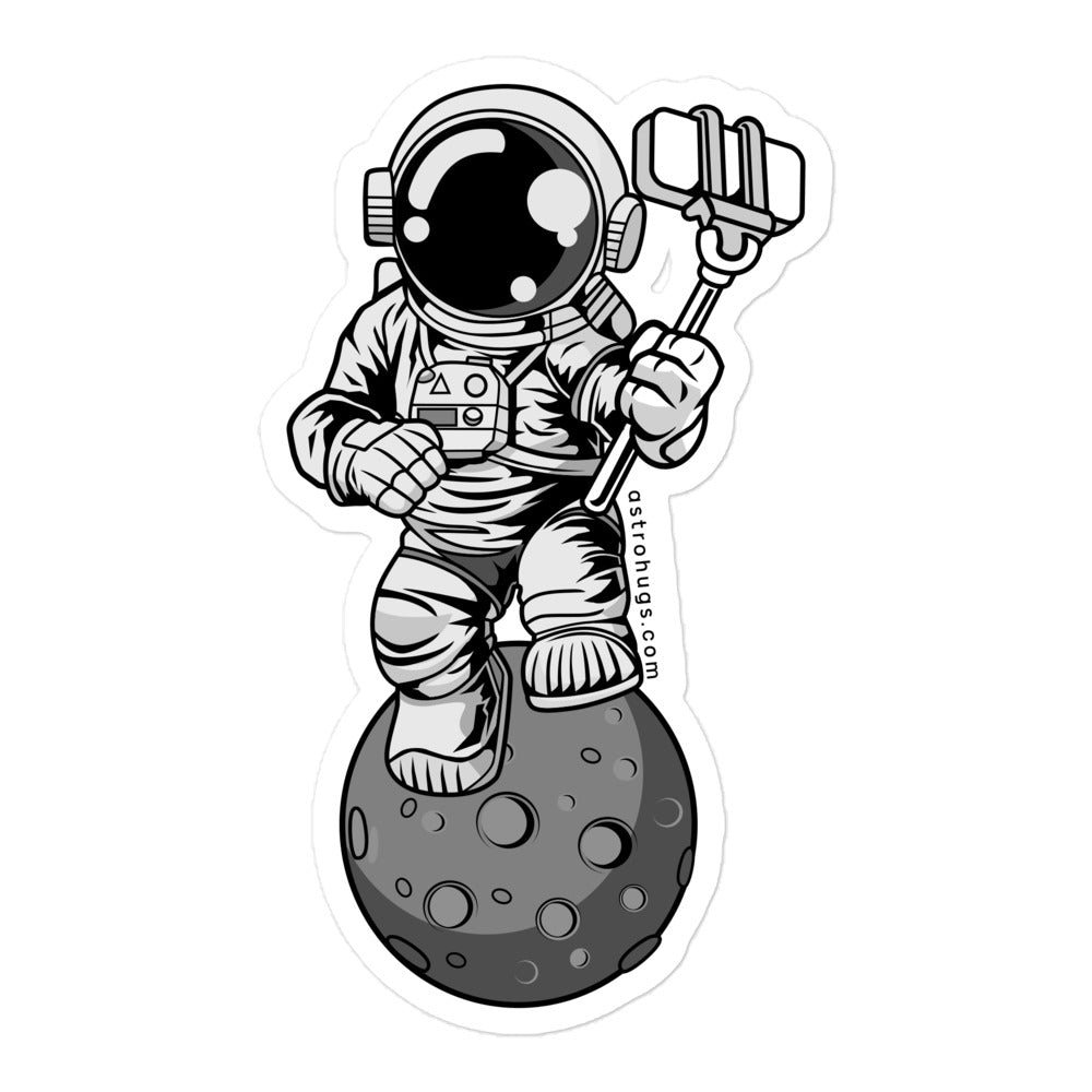 Astronaut Selfie - Bubble-free stickers - 5.5 x 5.5