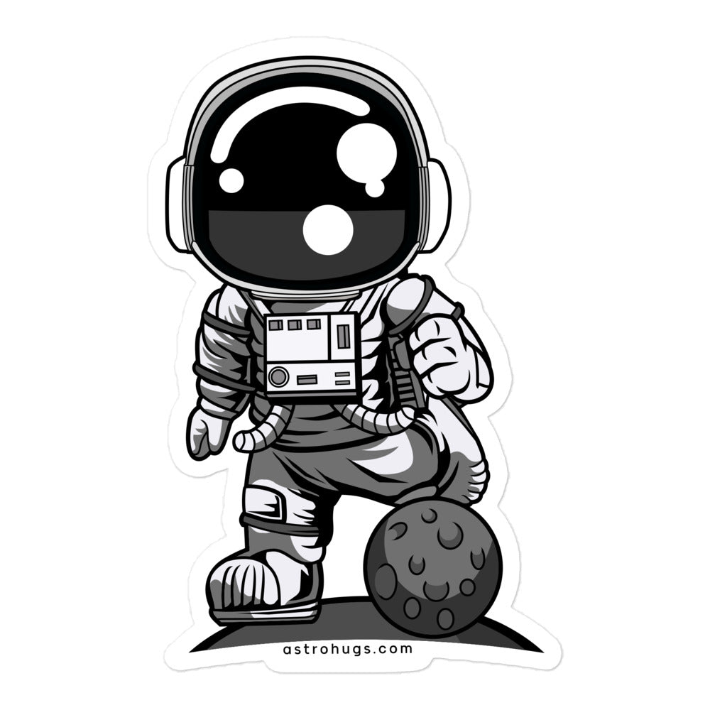 Astronaut Soccer - Bubble-free stickers - 5.5 x 5.5