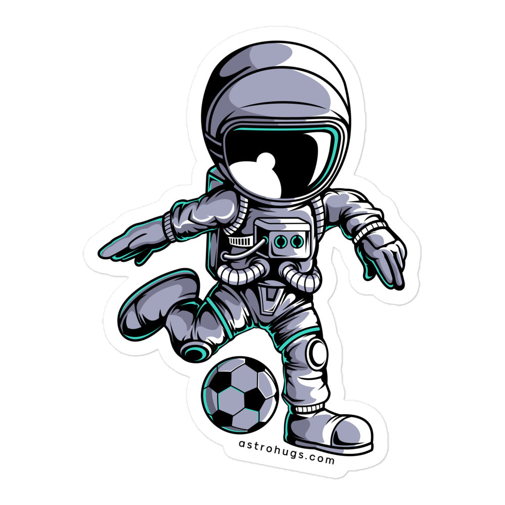 Astronaut Soccer 2 - Bubble-free stickers - 5.5 x 5.5