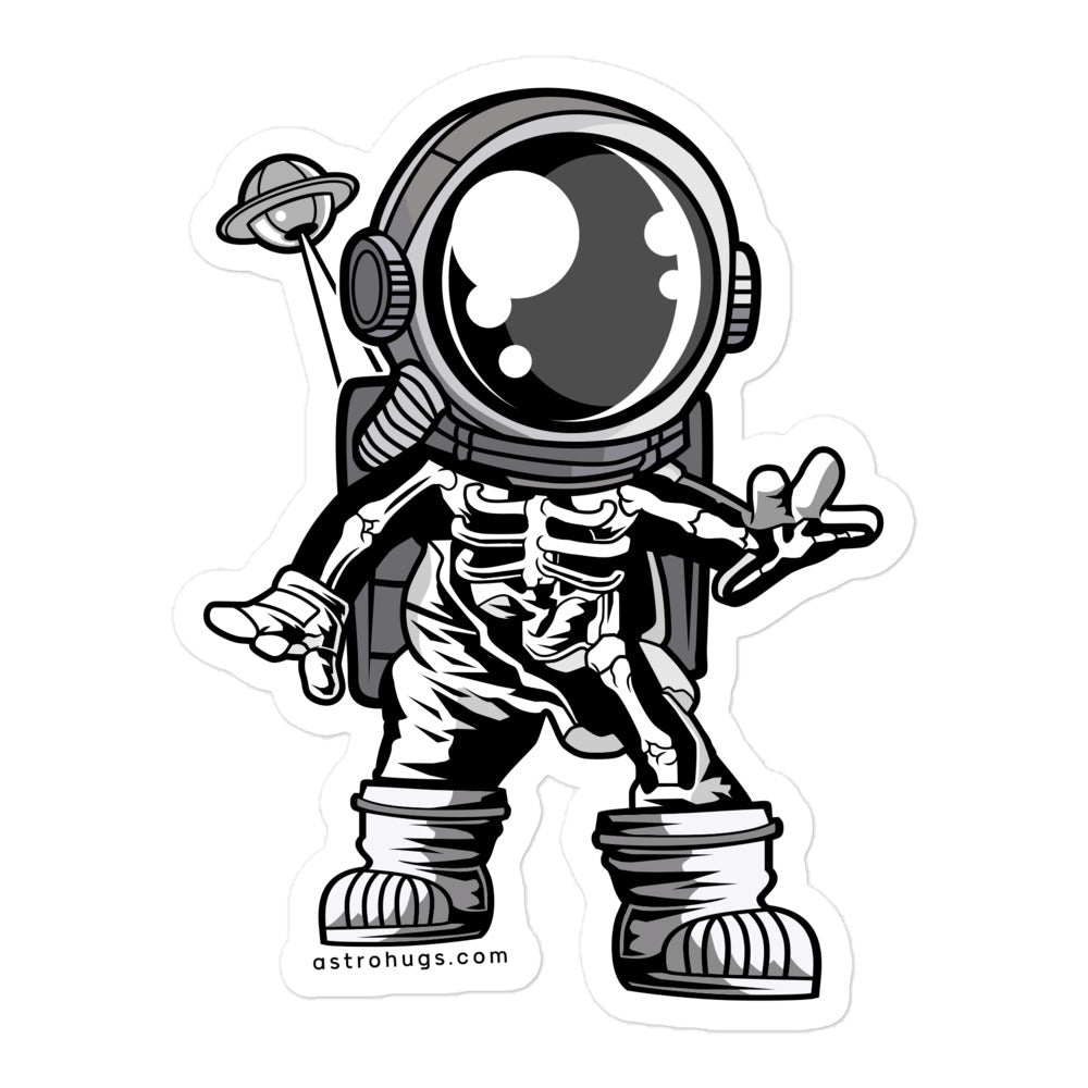 Astronaut Space Skeleton - Bubble-free stickers - 5.5 x 5.5