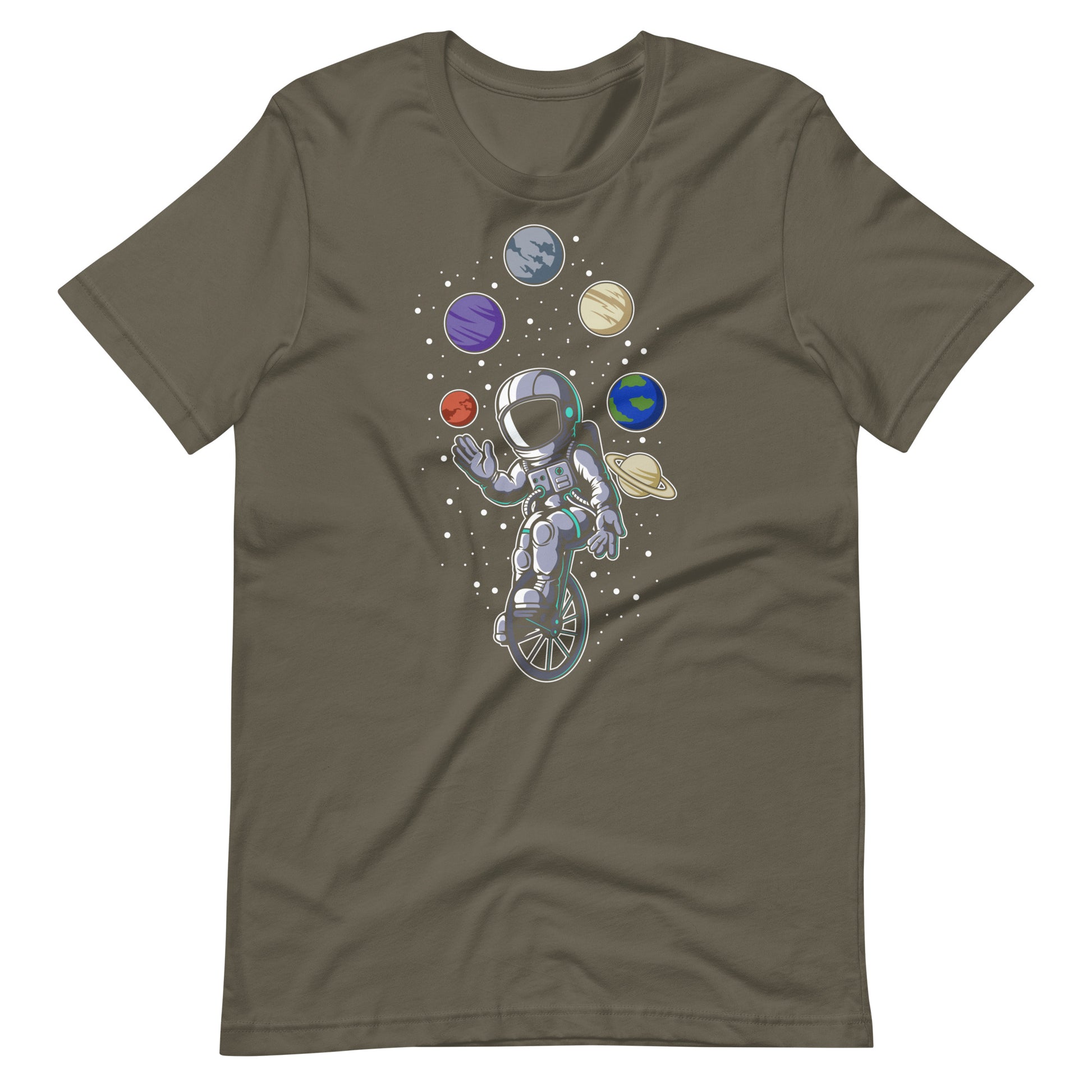 Astronaut Circus - Men's t-shirt - Army Front