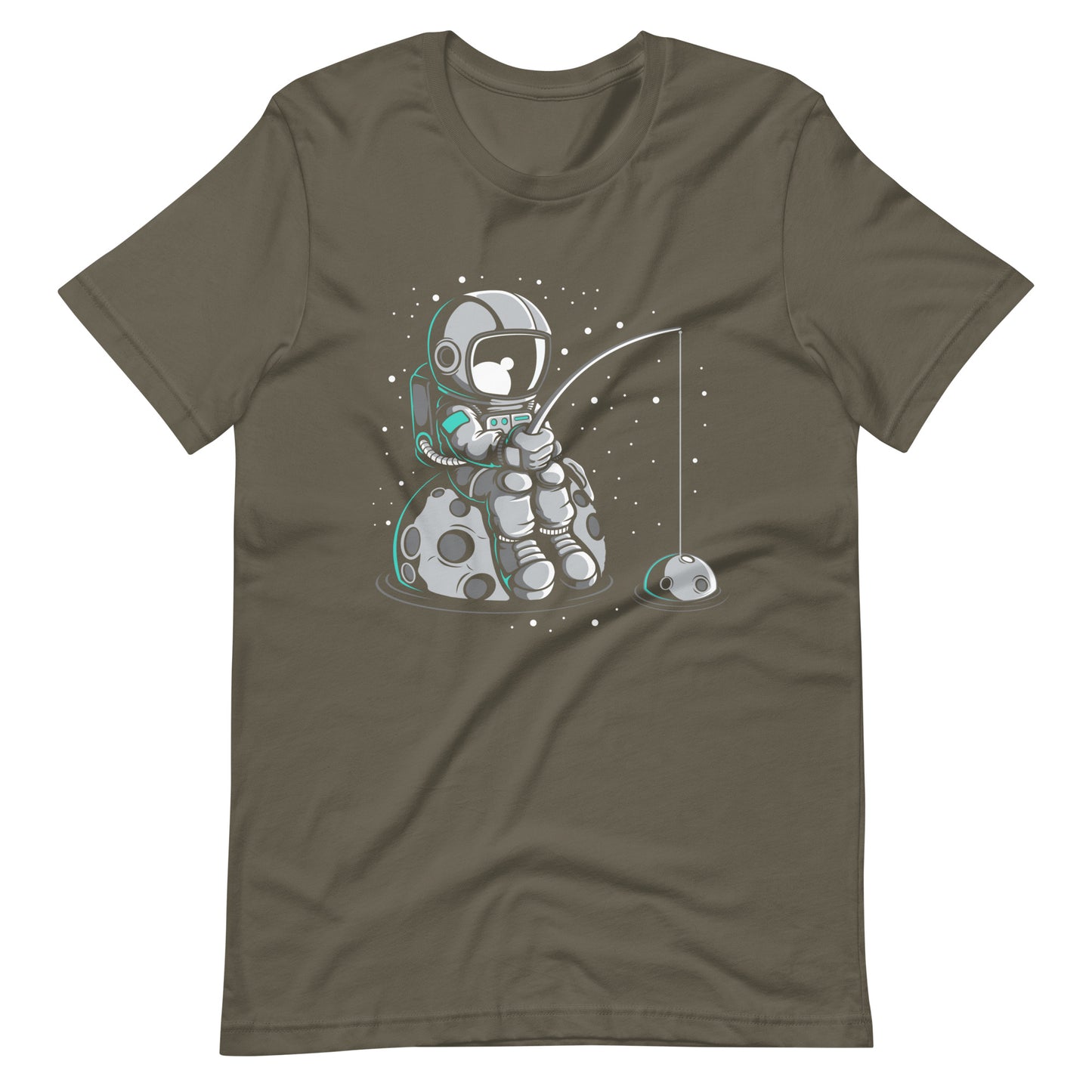 Astronaut Fishing 2 - Men's t-shirt - Army Front