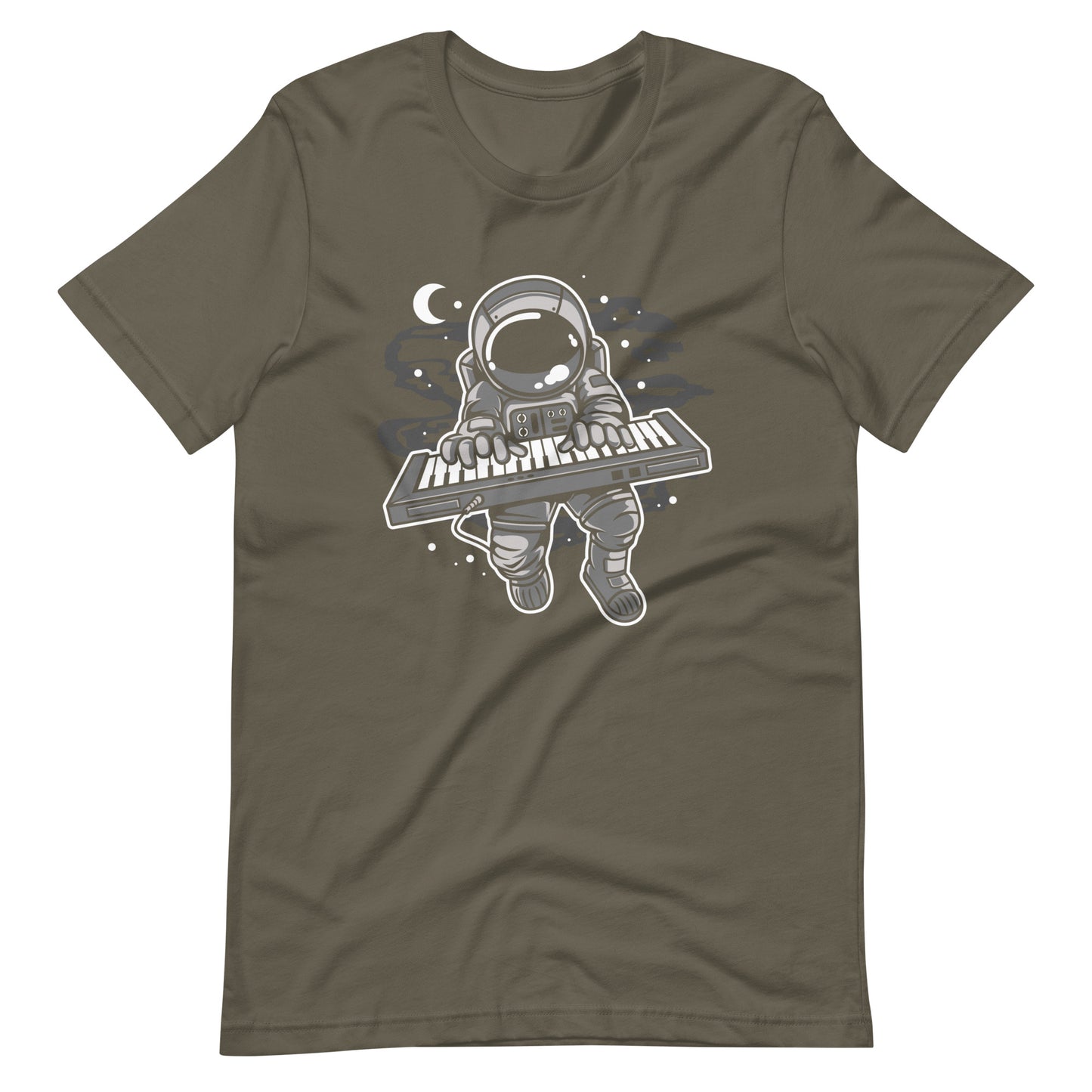 Astronaut Keyboard 2 - Men's t-shirt - Army Front