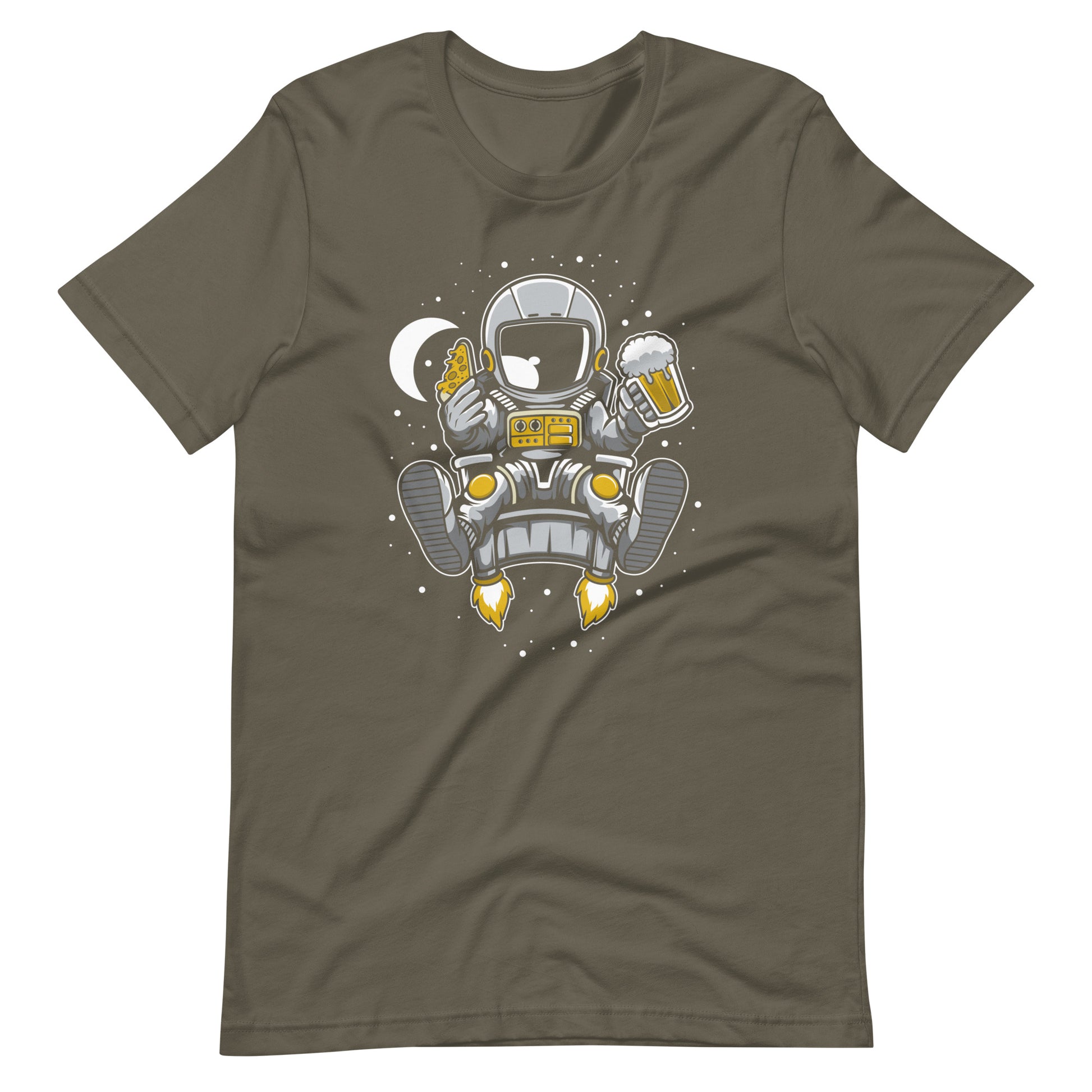 Astronaut Relax - Men's t-shirt - Army Front