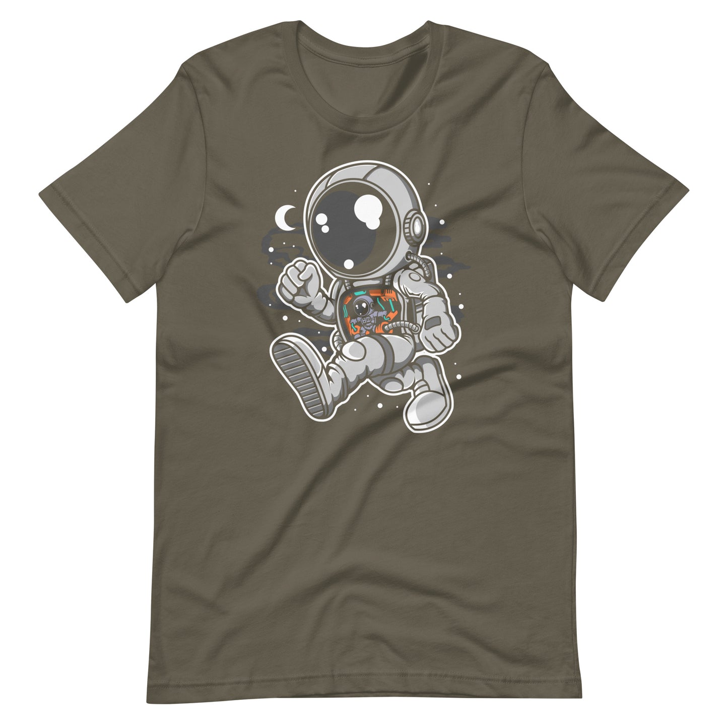 Astronaut Robotic Machine - Men's t-shirt - Army Front