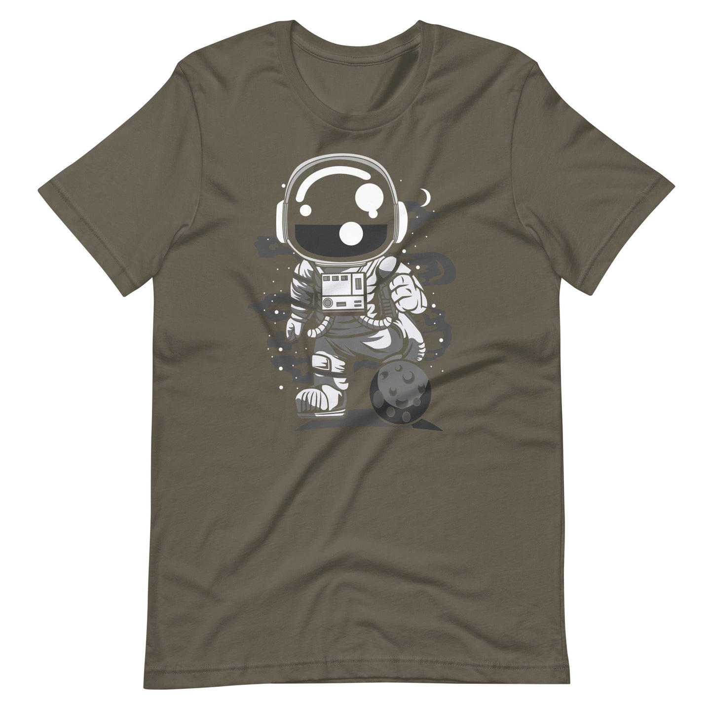 Astronaut Soccer - Men's t-shirt - Army Front